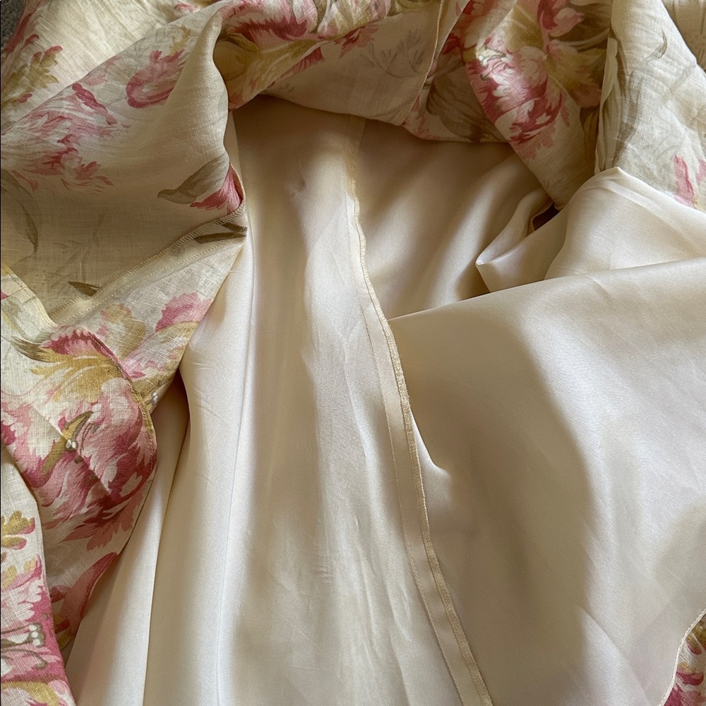 Lauren Ralph Lauren Floral Linen A-Line Midi Skirt - Picture 9 of 9